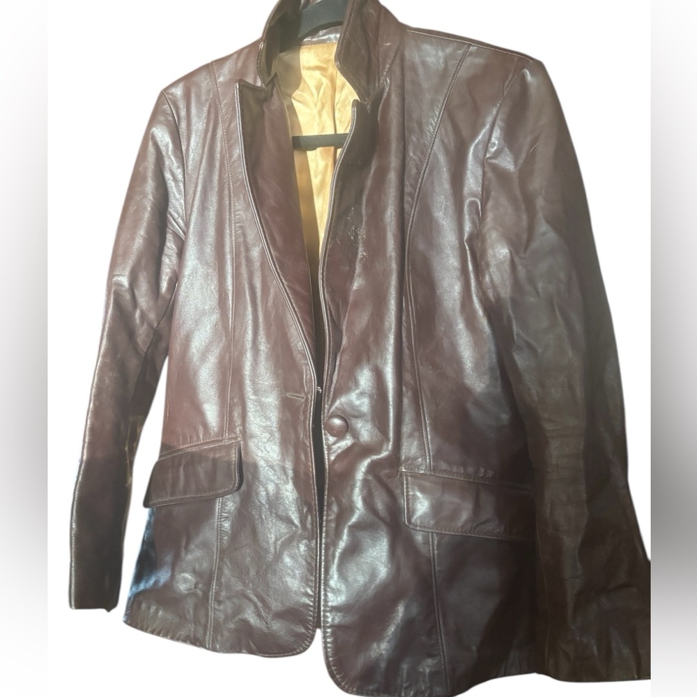 1970s Vintage Ladies Leather Jacket size 12 Excellent vintage condition Fall - Picture 1 of 6